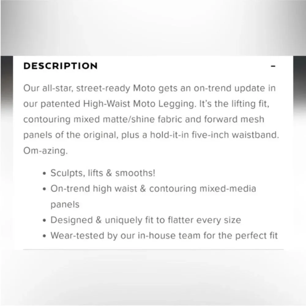ALO YOGA | Tan Moto High Rise Full Length Leggings Women’s Size Small